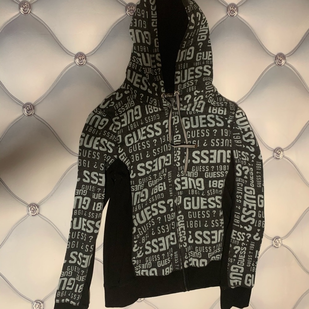 Zip Up Guess Brand Hoodie